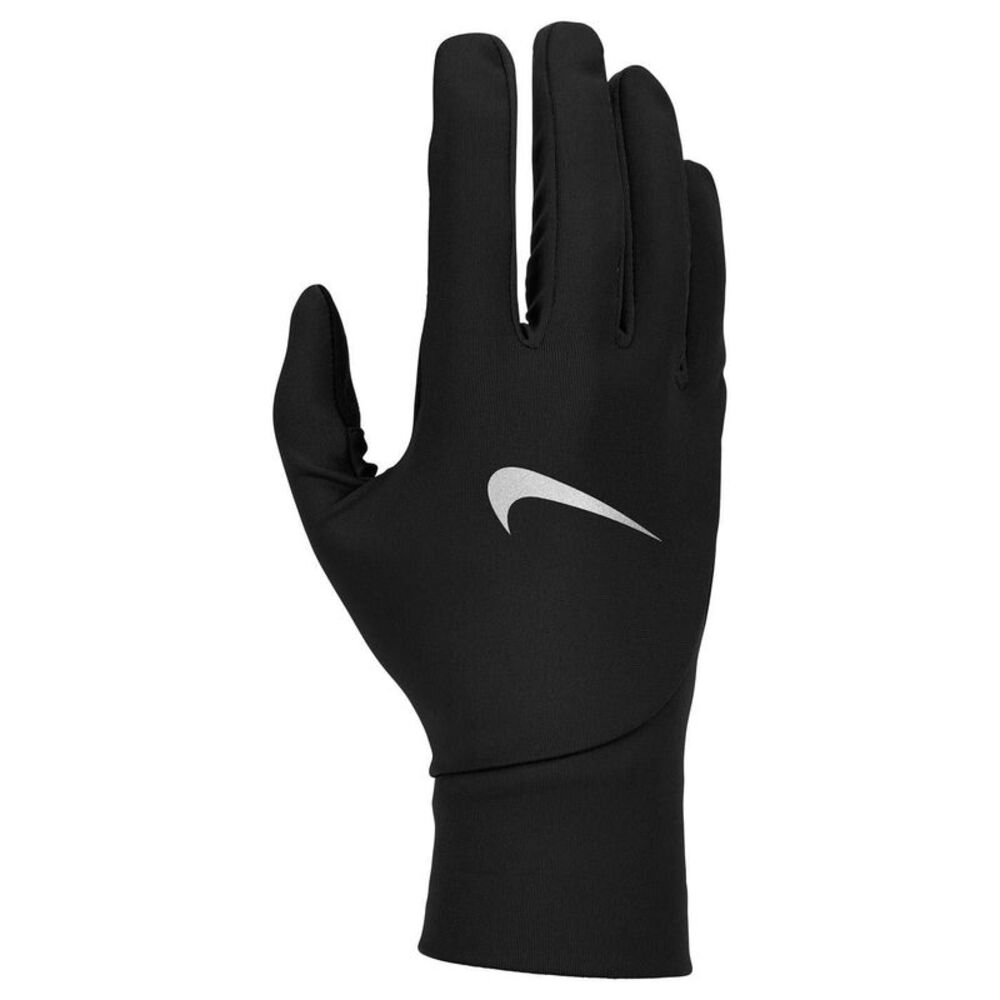 Nike Mens Pacer Lightweight Therma-Fit Fitted Gloves / Black/Silver